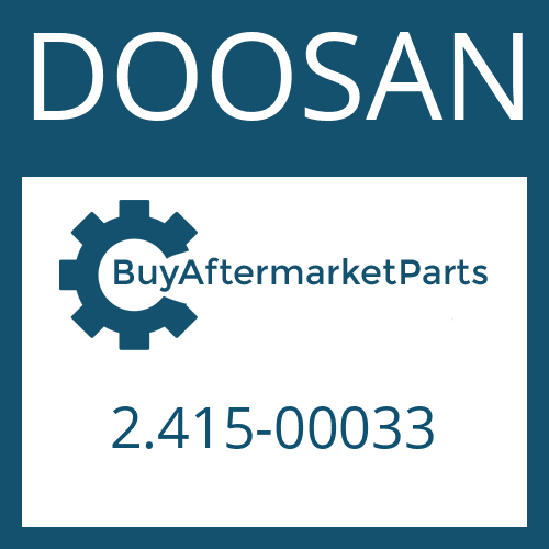 DOOSAN 2.415-00033 - ORIFICE