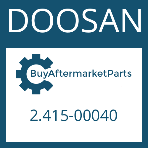 DOOSAN 2.415-00040 - ORIFICE