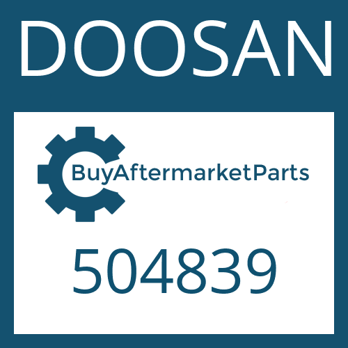 DOOSAN 504839 - OIL DAM
