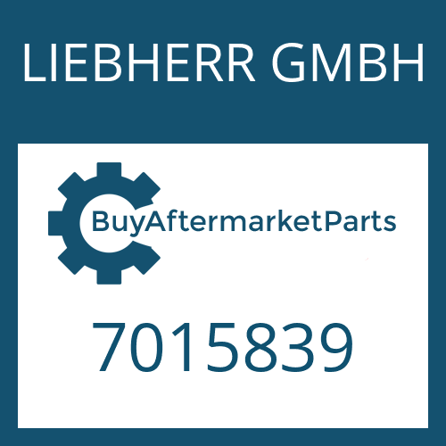 LIEBHERR GMBH 7015839 - O-RING