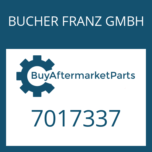 BUCHER FRANZ GMBH 7017337 - GASKET