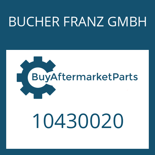 BUCHER FRANZ GMBH 10430020 - GASKET