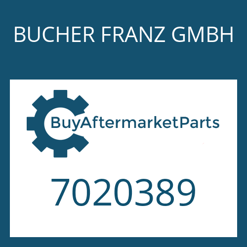 BUCHER FRANZ GMBH 7020389 - O-RING