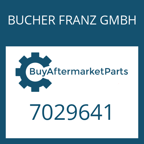 BUCHER FRANZ GMBH 7029641 - PRESSURE SWITCH