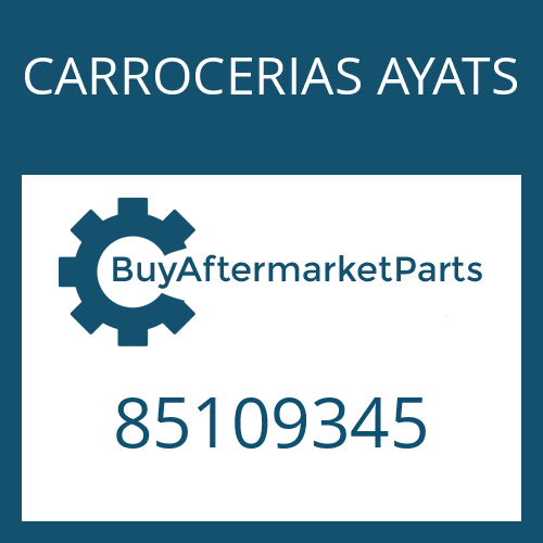 CARROCERIAS AYATS 85109345 - CAP SCREW