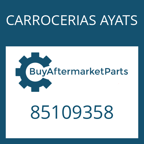 CARROCERIAS AYATS 85109358 - O-RING