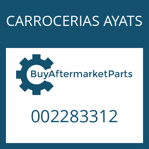 CARROCERIAS AYATS 002283312 - WASHER