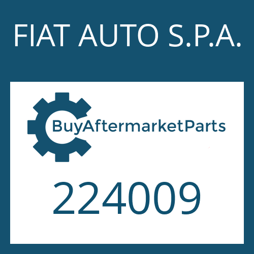 FIAT AUTO S.P.A. 224009 - SPEED TRANSMITTER