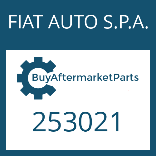 FIAT AUTO S.P.A. 253021 - FIXING PLATE