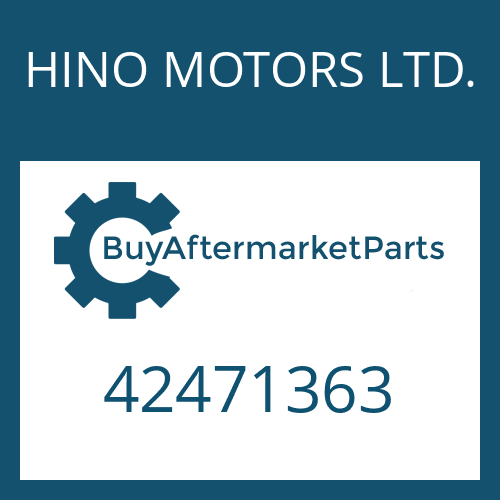 HINO MOTORS LTD. 42471363 - COMPR.SPRING
