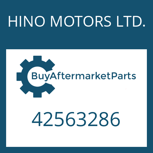 HINO MOTORS LTD. 42563286 - HEXAGON SCREW