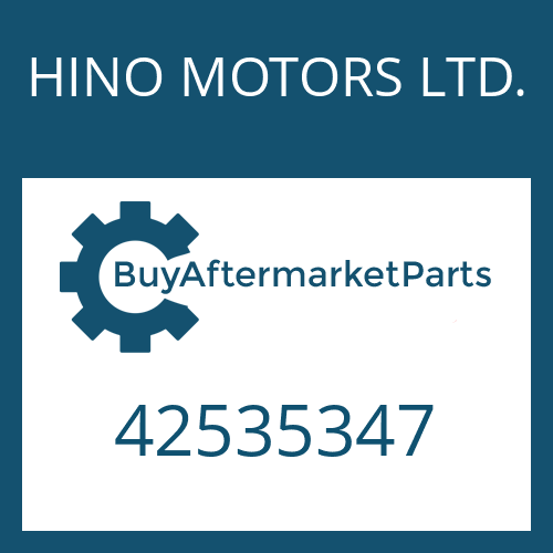 HINO MOTORS LTD. 42535347 - CONTROL HOUSING