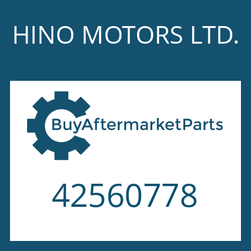 HINO MOTORS LTD. 42560778 - PISTON