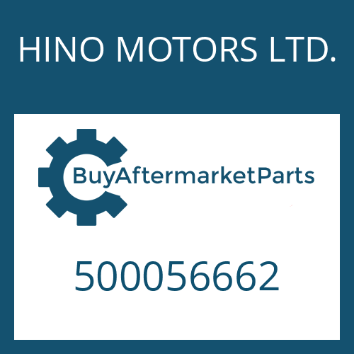 HINO MOTORS LTD. 500056662 - PISTON