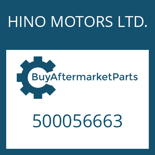 500056663 HINO MOTORS LTD. PISTON