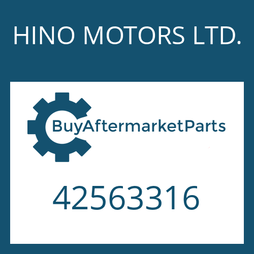 HINO MOTORS LTD. 42563316 - ADJUSTING SCREW