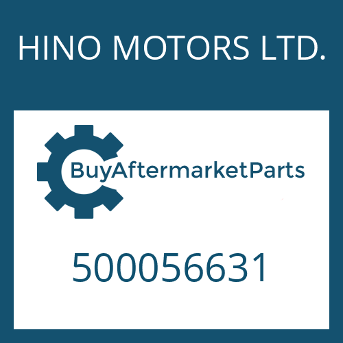 HINO MOTORS LTD. 500056631 - PISTON