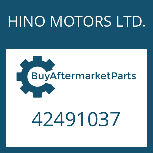 HINO MOTORS LTD. 42491037 - O-RING