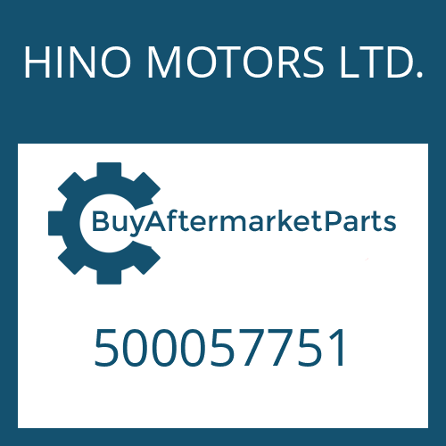 HINO MOTORS LTD. 500057751 - PISTON