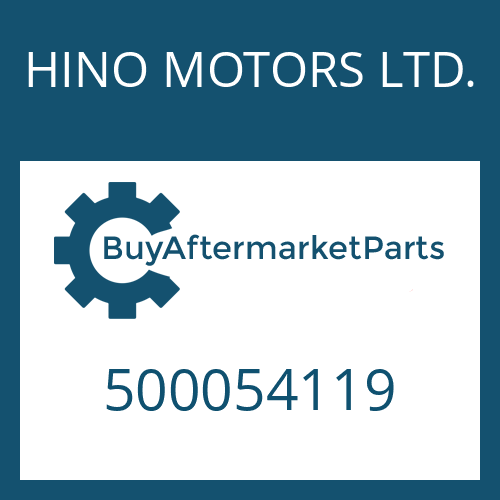 HINO MOTORS LTD. 500054119 - INTERM.HOUSING