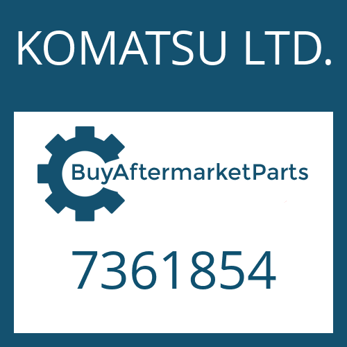 KOMATSU LTD. 7361854 - SLOT.PIN