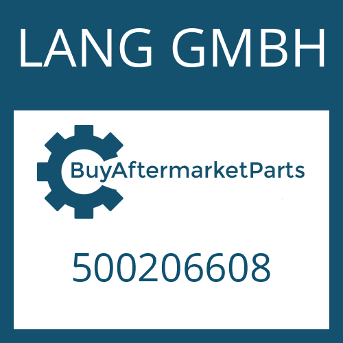 LANG GMBH 500206608 - SHAFT SEAL