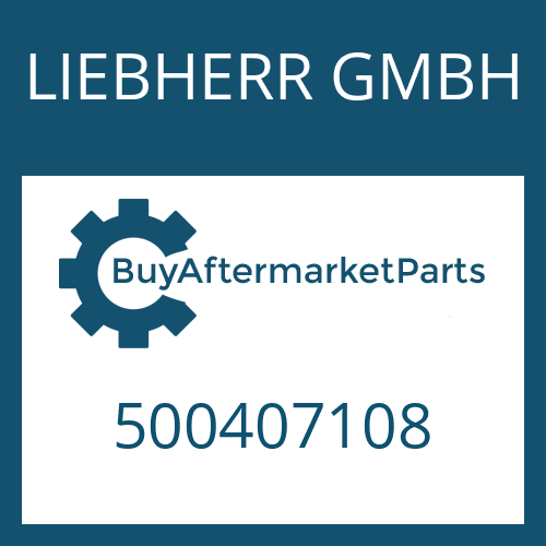 500407108 LIEBHERR GMBH SPACER TUBE