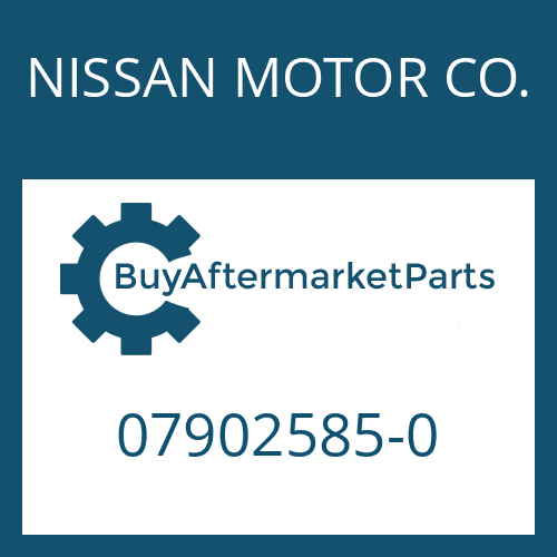 NISSAN MOTOR CO. 07902585-0 - CONNECTION PLATE