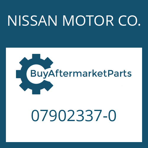 NISSAN MOTOR CO. 07902337-0 - SUPPORT PLATE