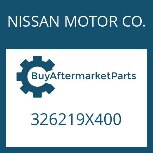 326219X400 NISSAN MOTOR CO. OUTER RING