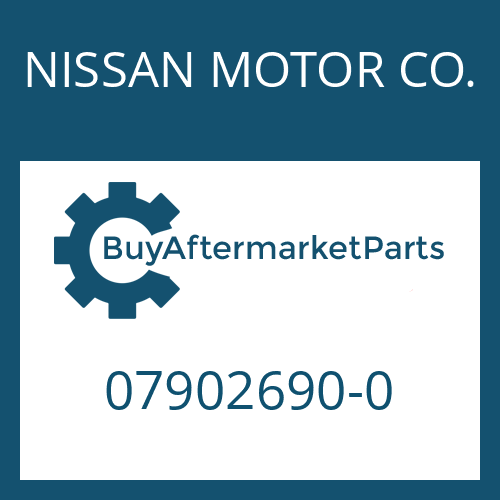 07902690-0 NISSAN MOTOR CO. IMPULSSCHEIBE