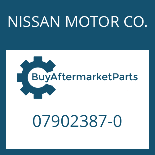NISSAN MOTOR CO. 07902387-0 - WASHER