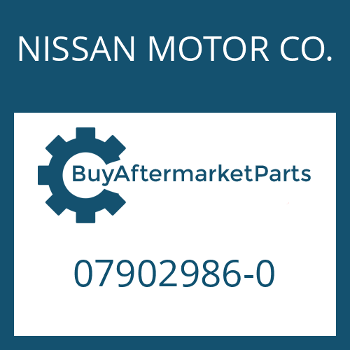 NISSAN MOTOR CO. 07902986-0 - STOP PLATE