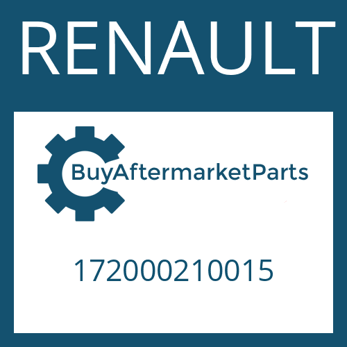 172000210015 RENAULT COVER
