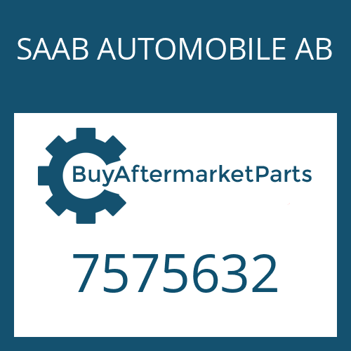 SAAB AUTOMOBILE AB 7575632 - OBLONG RING