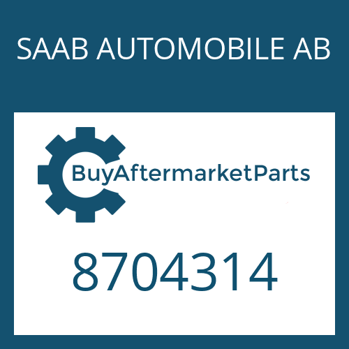 SAAB AUTOMOBILE AB 8704314 - COMPRESSION SPRING