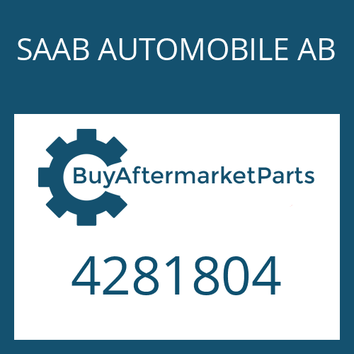 SAAB AUTOMOBILE AB 4281804 - COMPRESSION SPRING