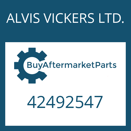 ALVIS VICKERS LTD. 42492547 - O-RING