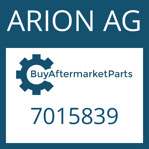 ARION AG 7015839 - O-RING