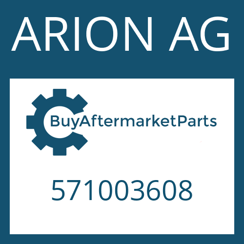 ARION AG 571003608 - VALVE BUSH