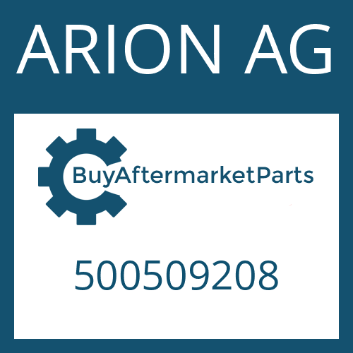 ARION AG 500509208 - FILTER W/ O - RING