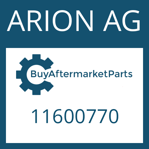 ARION AG 11600770 - SCREW PLUG