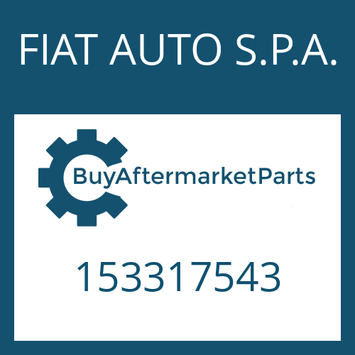 FIAT AUTO S.P.A. 153317543 - STOP WASHER