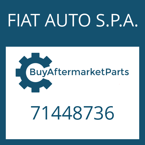 FIAT AUTO S.P.A. 71448736 - STOP WASHER
