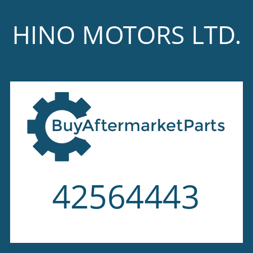 HINO MOTORS LTD. 42564443 - SCREW PLUG