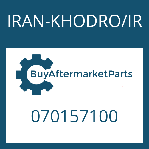 070157100 IRAN-KHODRO/IR O-RING