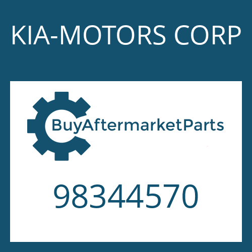 KIA-MOTORS CORP 98344570 - SCREW PLUG