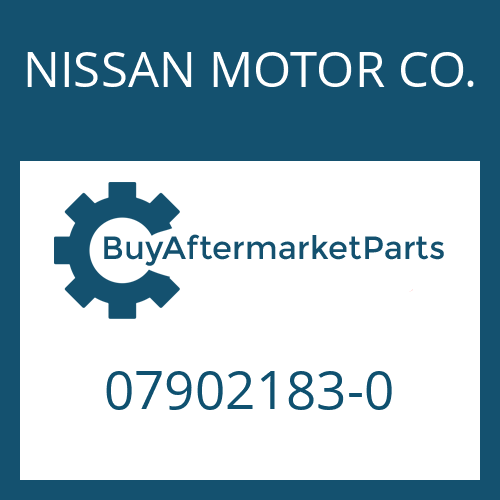 07902183-0 NISSAN MOTOR CO. WASHER