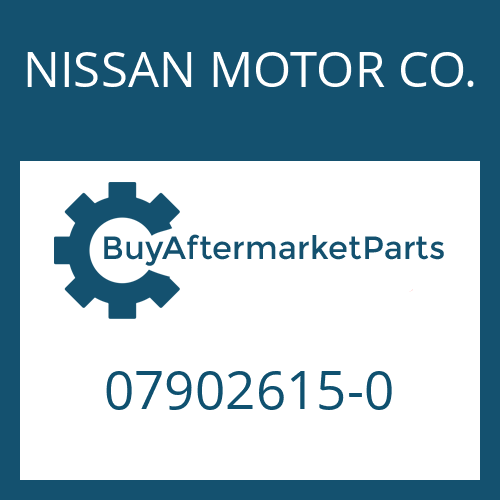 NISSAN MOTOR CO. 07902615-0 - WASHER