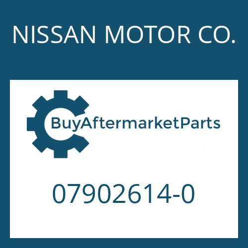 07902614-0 NISSAN MOTOR CO. WASHER